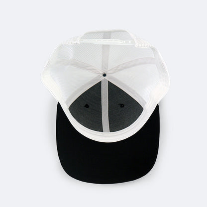 25Pcs Free Shipping 6 Panel Blanks Trucker Hats Snapback Black White Baseball Cap