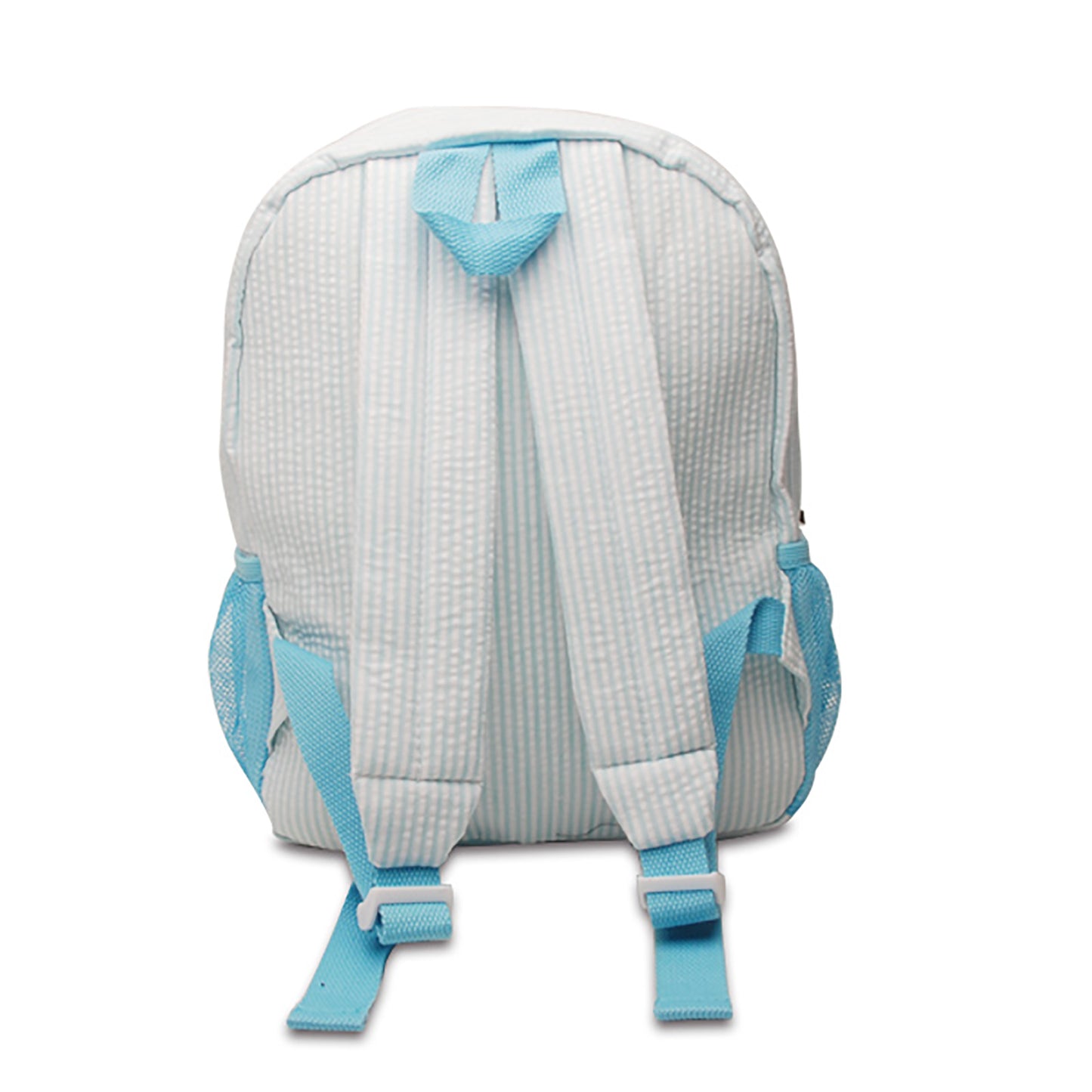25Pcs Free Shipping Kid Preschool Backpack Aqua Seersucker Backpacks Cute Toddler Bookbag For Kids