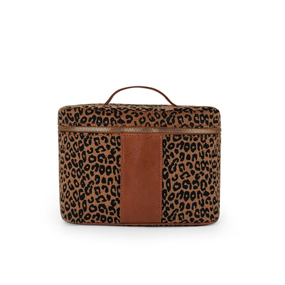 60Pcs Free Shipping Leopard Cosmetic Bag Train Case Organizer Makeup Bag