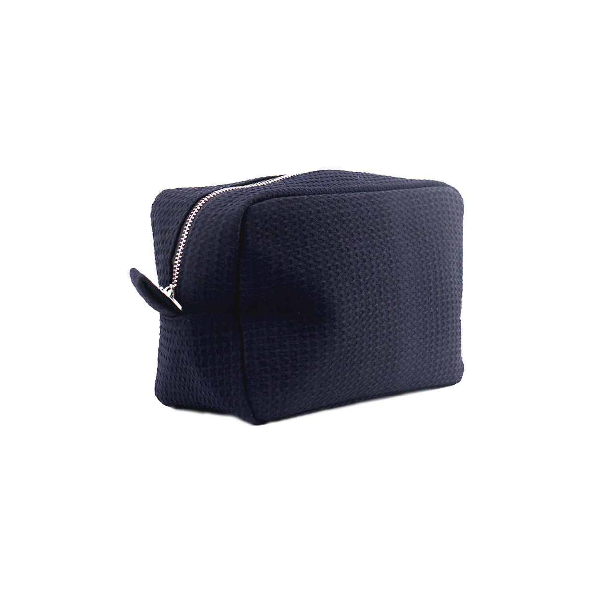 25Pcs Free Shipping Waffle Cosmetic Bag Navy Rectangle Makeup Bag Travel Toiletry Bag