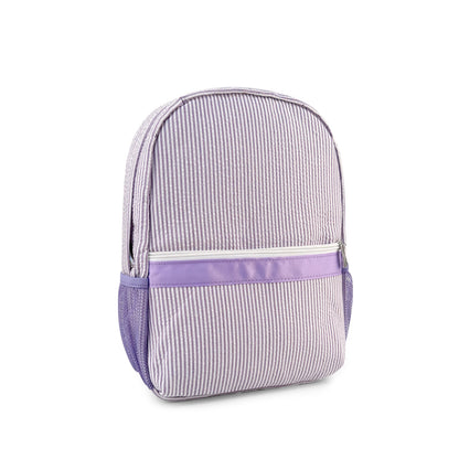 25Pcs Free Shipping Kid Backpack Purple Seersucker Backpacks Cute Toddler Bookbag For Kids