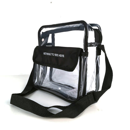 25Pcs Clear Crossbody Bag for Women PVC Handbag for Concert Sports