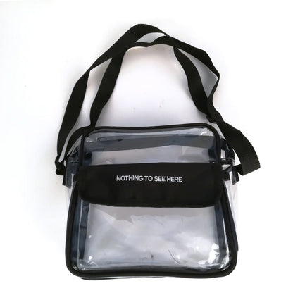 25Pcs Clear Crossbody Bag for Women PVC Handbag for Concert Sports