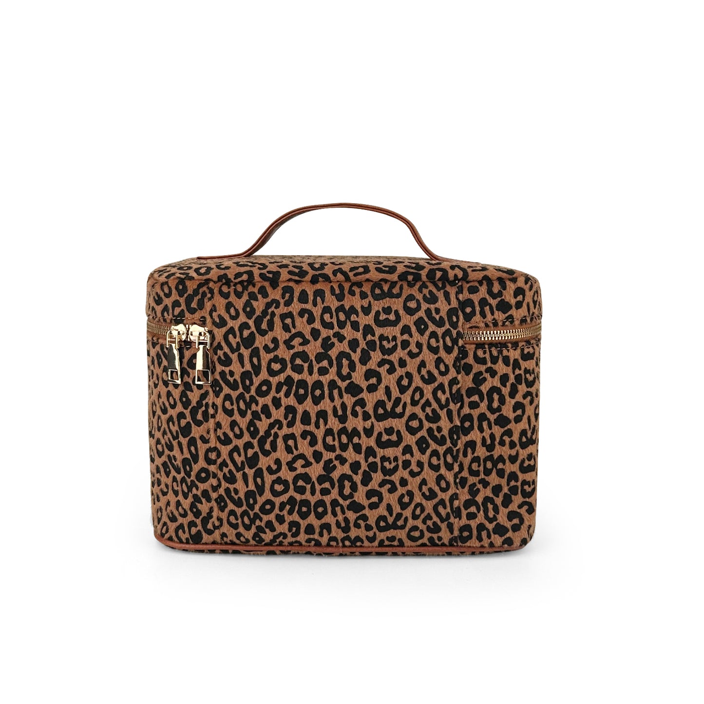 60Pcs Free Shipping Leopard Cosmetic Bag Train Case Organizer Makeup Bag