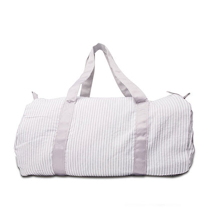 25Pcs Free Shipping Gray Seersucker Duffle Bag Small Size Kids Toddler Weekend Travel Bag