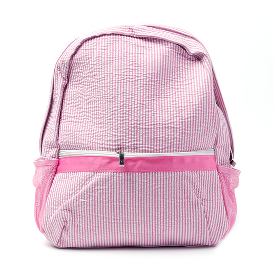 25Pcs Pink Backpack School Seersucker Full Size Backpack