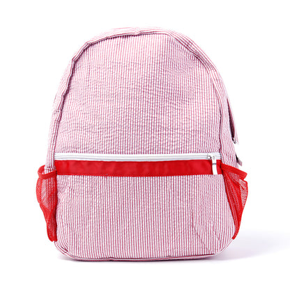 25Pcs Red Backpack School Seersucker Full Size Backpack